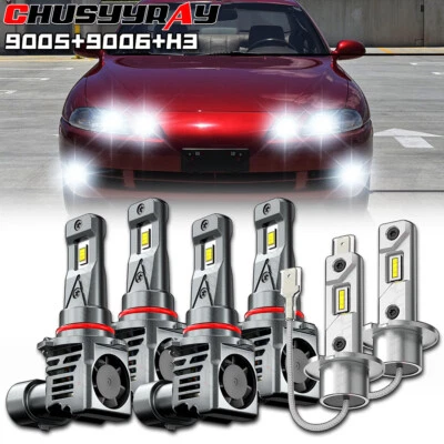 For Lexus SC300 SC400 1994-2000 Headlight High Low Beam + Fog Lights Bulbs - Image 1 of 4