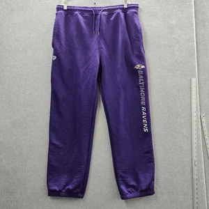 Baltimore Ravens Men Activewear Pants 2XL Purple Logo Hands High GIII READ - Picture 1 of 13