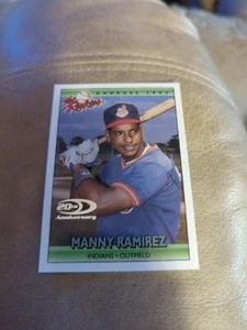 2001 Donruss Manny Ramirez The Rookies 20th Anniversary #RR39 /1992 (Indians) - Picture 1 of 2