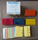 Mixed Lot of Rolodex TP-24 Transparent Card Protectors and Cards Multiple Color