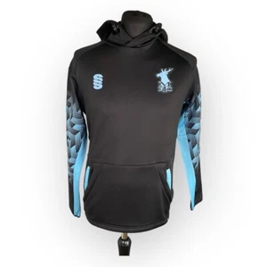 Mansfield Town FC Hooded Training Top Hoodie Small Black Jacket Surridge MTFC - Picture 1 of 16