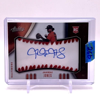 2021 Absolute Rookie Leather Signatures #147 Jahmai Jones 04/99 Baltimore Oriole - Image 1 of 2