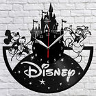 Horloge murale disque vinyle Walt Disney décoration ventilateur art cadeau original fait main 3665