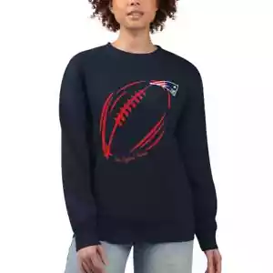 New England Patriots G-III 4Her by Carl Banks Women's FLEECE SWEATSHIRT SZ L NEW - Picture 1 of 5