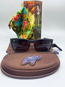 Maui MJ755-12M 58/18-135 sunglasses. Matte black, - Picture 1 of 7