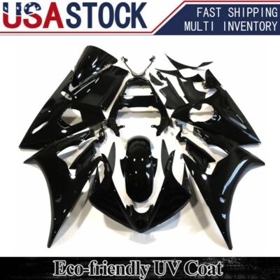 Glossy Black Injection ABS Fairing Kit For Yamaha YZF R6 2003-2004/R6S 2006-2009 - Image 1 of 4