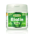 Biotin, 10 mg, hochdosiert, 180 Tabletten – vegan