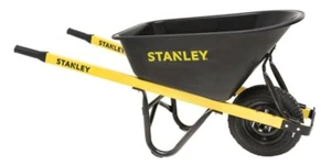 STANLEY Wheel Barrow Plastic Wheelbarrow Garden Cart Poly Tray 80L MELB.ONLY π - Picture 1 of 8