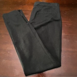 T by Alexander Wang Black Ankle Zip Pleated Pants Business Casual Size Small - Picture 1 of 6