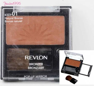 REVLON Pressed Powder Bronzer With Pop Up Mirror #01 NATURAL BRONZE - Picture 1 of 1