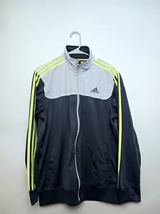 Adidas ClimaLite Track Jacket - Mens Size Large - Neon/Gray Jacket With Pockets - Picture 1 of 4
