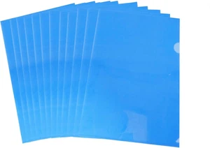 L-Type Plastic Folder Safe Project Pockets Transparent Clear Document Folder 12P - Picture 1 of 6