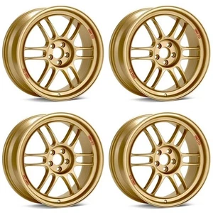 ENKEI RPF1 17X8" +45 5X100 LIGHTWEIGHT RACING WHEELS FOR SUBARU IMPREZA WRX STI - Picture 1 of 3