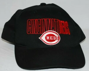 Cincinnati Reds Black Baseball Cap by Outdoor Cap Embroidered Snap Back - Picture 1 of 4