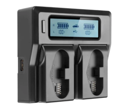 Adaptador de coche cargador LCD de doble canal para Canon LP-E19 LP-E4N 1Dx 1D Mark III IV Foto 1 de 4
