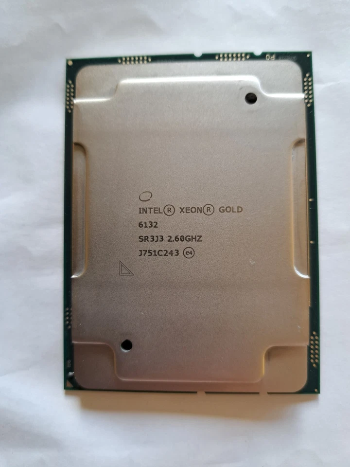 Intel Xeon SR3J3 Gold 6132 LGA 3647 2,60 GHz CPU processore 14 core - Immagine 1 di 1