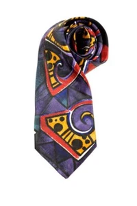 INSIGNIA by MARTIN WONG men’s art print neck tie - Picture 1 of 3