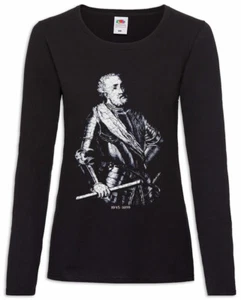 El Cid Damen Langarm T-Shirt Rodrigo Díaz de Vivar Spanien Königreich Kastilien - Picture 1 of 1