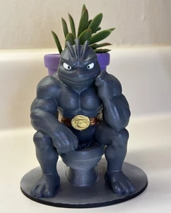 Machoke Succulent Flower Pot-Custom Pokemon Piece. 3D Printed - Picture 1 of 8