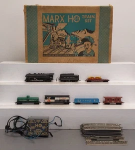 Marx 79742 Vintage HO Steam Locomotive Starter Set/Box - Picture 1 of 7