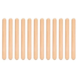 6 pares Wood Claves instrumento de percusión musical Rhythm Sticks percussion6520 - Imagen 1 de 8