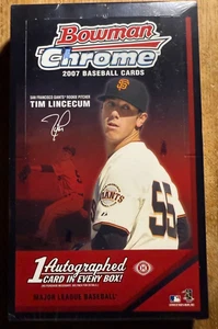 2007 Bowman Chrome Baseball Sealed Hobby Box...Lincecum Auto RC? - Picture 1 of 4