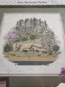 Young Designs Spring Along The Roadside Counted Cross Stitch Pattern VINTAGE - Picture 1 of 4
