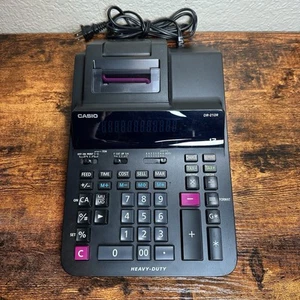 Casio DR-120R-Full-Sized Desktop Printing Calculator- Power FOR PARTS - Picture 1 of 9