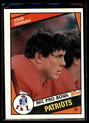 1984 Topps John Hannah #137 New England Patriots - Image 1 of 2