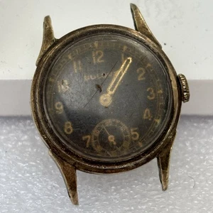 Reloj de Colección Bulova 1943c Air Warden Segunda Guerra Mundial Militar Raro Esfera Negra 26mm - Leer - Imagen 1 de 5