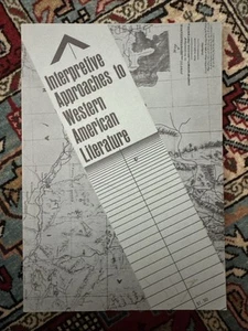 Interpretive Approaches to Western American Literature 1972 - Imagen 1 de 11