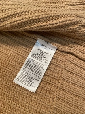 Suéter Gap Kids Pequeño 6-7 Pesado Camel Cable Frente Abierto Foto 1 de 4