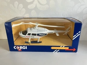 Corgi 931 Jet Ranger Fox FM Unipart Helicopter - rare promotional in correct box - Picture 1 of 13