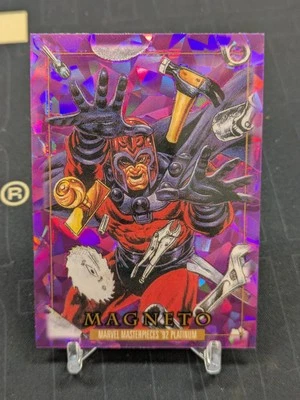 2024 Marvel Masterpieces ‘92 Platinum - Magneto - Purple Crystals #49 - Image 1 of 2