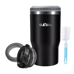 SUVIRA 12 Oz Can Cooler 4 in 1 Double Walled Can Insulator Stainless Steel Cans - Picture 1 of 22