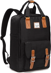 School Backpack for Men and Women, Unisex Vintage Water Resistant Casual Daypack - Picture 1 of 12