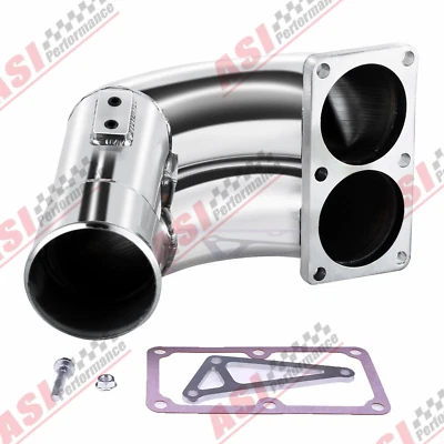 Codo de admisión crudo de acero inoxidable de 3,5" para Dodge Ram 2500 3500 07-18 6,7 L Turbo Foto 1 de 4