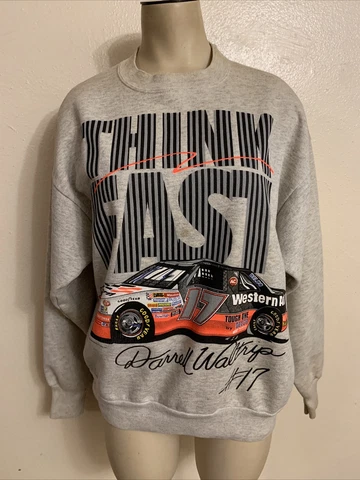 Vintage 1993 Darrell Waltrip Men's Large Racing Crewneck Sweater #17 NASCAR Cover