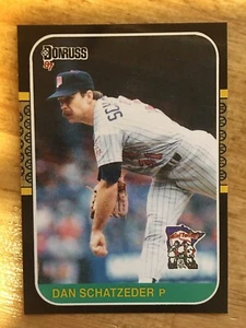 1987 Donruss Dan Schatzeder Custom Card That Never Were Minnesota Twins WS Champ - Bild 1 von 2