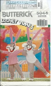 DISFRAZ B 5044 PATRÓN DE COSTURA AUTÉNTICO BUGS CONEJO Looney Tunes tallas 4 ~ 14 sin cortar - Imagen 1 de 1