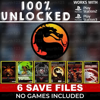 MORTAL KOMBAT PS2 PS3 MEMORY CARD Armageddon Shaolin Monks Deadly Deception All - Image 1 of 3