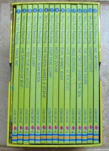 Lot 1-15 Usborne Very First Reading Set + Parents Guide Boxed Set - Picture 1 of 2