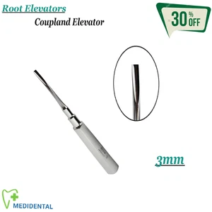 Chirurgische Zahnextraktion COUPLAND Wurzelaufzüge 3mm Oral Surgery Laboratory  - Picture 1 of 4