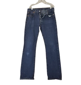 Levi's 501 jeans men's 33x36 original button fly blue denim pants retro - Picture 1 of 12