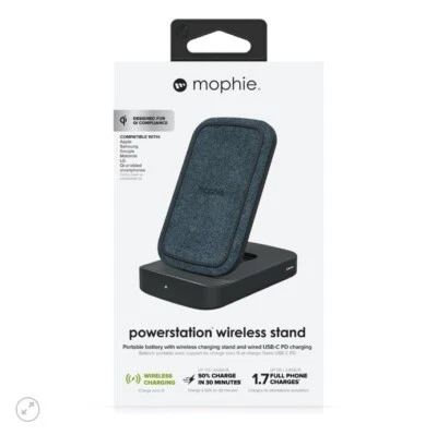 Mophie Powerstation Wireless Charging Stand w/ 8K mAh Portable Battery - NEW !!! - Image 1 of 4