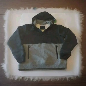 RVCA Hoodie Jacke Herren S Large schwarz durchgehender Reißverschluss Taschen Sweatshirt Freizeit - Bild 1 von 11
