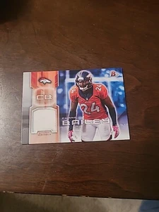 2014 Bowman Champ Bailey Relic Card #5 C001005 - Picture 1 of 2