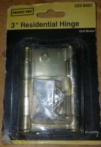 3" Scharnier Paar stumpf Messing-ProjectPro 225-8407 NEU US-Versand - Bild 1 von 2