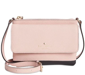 New KATE SPADE PXRU7582 New york Green street karlee crossbody bag Au Natural - Imagen 1 de 4