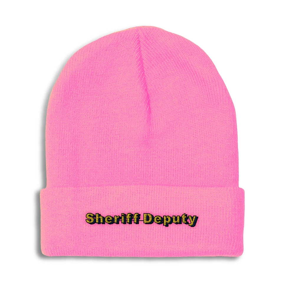 Gorros para hombre Sheriff Deputy Sombreros de invierno para mujer Acrílico Calavera Gorra 1 Talla Foto 1 de 1